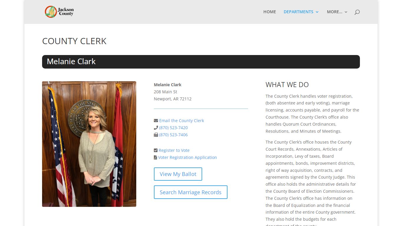 County Clerk - Jackson County AR